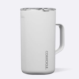 🆕 Corkcicle Gloss White Travel Coffee Mug 22oz